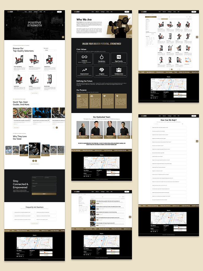 Scalable Business Website for Positive Strength